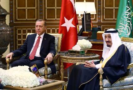 أردوغان والعاهل السعودي وأمير قطر يبحثون التطورات بسوريا