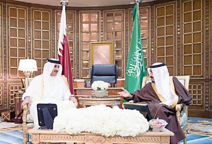 قمة سعودية - قطرية تبحث أوضاع اليمن ومكافحة الإرهاب